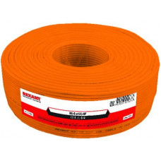 Кабель коаксиальный RG-6U нг(А)-HF, Cu/Al/Cu, 64%, 75Ом, 100м, INDOOR, оранжевый REXANT
