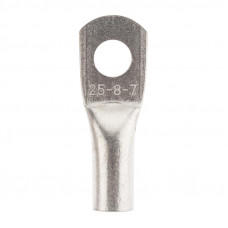 Наконечник медный луженый ТМЛ 25–8–7 (25мм² - Ø8мм) ГОСТ 7386-80 (в упак. 10 шт.) REXANT