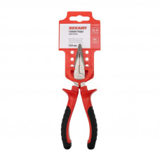 Тонкогубцы изогнутые 160мм никелированные, двухкомпонентные рукоятки REXANT