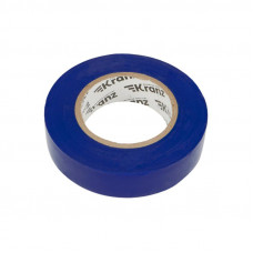 Изолента ПВХ 0,13х19мм, 25м, синяя KRANZ