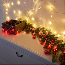 Гирлянда светодиодная Звездочки 20 LED КРАСНЫЕ 2,8 метра
