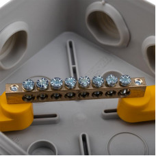 Коробка уравнивания потенциалов ОУ 100×100×50 мм, винт IP55 REXANT