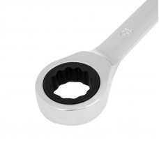 Ключ комбинированный трещоточный 15мм, CrV, зеркальный хром REXANT