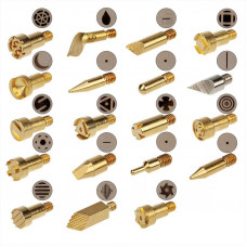 Выжигатель (набор паяльник - выжигатель), пирограф, 30/50Вт, 230В, 420-500°C, 21 насадка + подставка, коробка REXANT