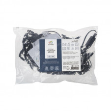 Гирлянда светодиодная Бахрома (Айсикл) 2,4х0,6м 88 LED БЕЛЫЙ черный ПВХ IP65 постоянное свечение 230В нужен блок 303-500 NEON-NIGHT