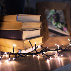 Гирлянда Кластер LED 3 м, темно-зеленый ПВХ IP20, 288 диодов, цвет теплый белый