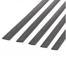 Трубка термоусаживаемая ТУТ нг 15,0/7,5мм, черная, упаковка 50 шт. по 1м REXANT