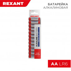 Батарейка алкалиновая AA/LR6, 1,5В, 24 шт, блистер REXANT