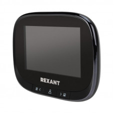 Видеоглазок дверной REXANT (DV-115) с цветным LCD-дисплеем 4.3' с функцией записи фото/видео по движению, встроенный звонок, ночной режим работы