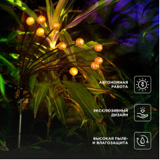 Светильник грунтовый Лалели, 3000К, встроенный аккумулятор, солнечная панель, коллекция Стамбул REXANT