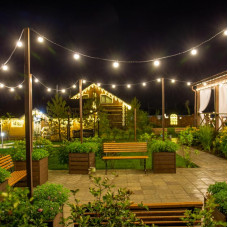 Гирлянда Belt-Light 2 жилы, 100м, шаг 40см, 225 патронов E27, IP65, черный провод NEON-NIGHT