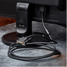 Шнур VGA - VGA с ферритами, 1,8м, черный PROconnect