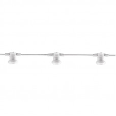 Гирлянда Белт-Лайт 2 жилы, 50м, шаг 20см, 250 патронов E27, IP65, белый круглый провод NEON-NIGHT