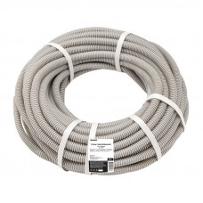 Труба гофрированная из ПВХ, с зондом, Ø16мм (бухта 25 м/уп) REXANT