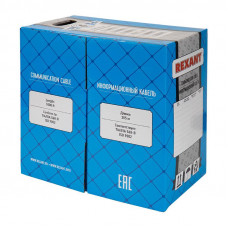 Кабель витая пара U/UTP, CAT 6, ZH нг(А)-HF, 4PR, 23AWG, INDOOR, SOLID, оранжевый, 305 м, REXANT