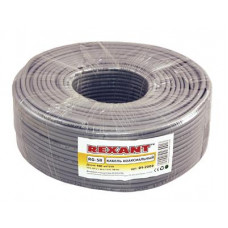 Кабель коаксиальный RG-58 A/U, 50 Ом, Cu/Al/Cu, 64%, 100м, INDOOR, серый REXANT
