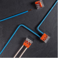 Универсальная компактная клемма СМК 221-413, 3-проводная до 4,0 мм² (50 шт./уп.) REXANT