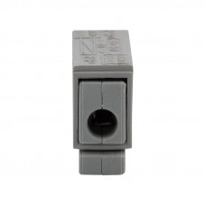 Строительно-монтажная клемма СМК 224-101 для светильника на 1 проводник (1,0-2,5)/(0,5-2,5) мм², серая (10 шт./уп.) REXANT