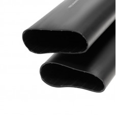 Трубка термоусаживаемая СТТК (3-4:1) среднестенная клеевая 75,0/22,0мм, черная, упаковка 2 шт. по 1м REXANT
