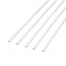 Трубка термоусаживаемая ТУТ нг 6,0/3,0мм, белая, упаковка 50 шт. по 1м REXANT