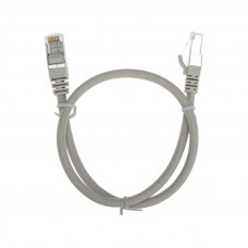 Патч-корд F/UTP, CAT 6, RJ45-RJ45, 26AWG, LSZH, серый, 0,5м REXANT