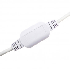 Установочный набор для Гибкого неона 16х16мм формы D (блок питания каучук с диодным мостом и вилкой, заглушка, переходная муфта, игла) 1,5м NEON-NIGHT