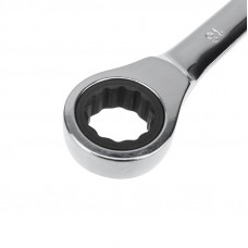 Ключ комбинированный трещоточный 18мм, CrV, зеркальный хром REXANT