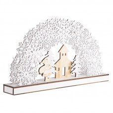 Деревянная фигурка с подсветкой Рождественская сказка 44,5x6x24 см