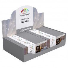 Гирлянда Светодиодный Дождь 2,5x2 м, свечение с динамикой, прозрачный провод, 230 В, диоды ТЕПЛЫЙ БЕЛЫЙ