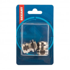 Кабельный ввод металлический PGM-13 (12-6 мм) 2 шт. REXANT