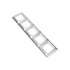 DEA Рамка 5-я горизонтальная Серебряный металлик KRANZ