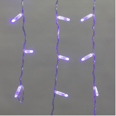 Гирлянда светодиодная Бахрома (Айсикл) 4,8х0,6м 176 LED СИНИЙ прозрачный ПВХ IP65 постоянное свечение 230В нужен блок 303-500-1 NEON-NIGHT