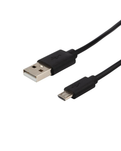 Кабель USB-A – micro USB, 1А, 1м, ПВХ, черный REXANT