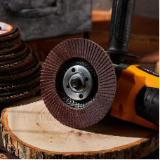 Круг лепестковый торцевой, P120, 115х22,2мм KRANZ