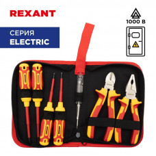 Набор диэлектрического инструмента RI-01, тканевый пенал, 7 предметов, до 1000В REXANT