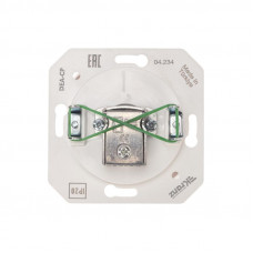 DEA Розетка TV Проходная с/у мех. Бел KRANZ