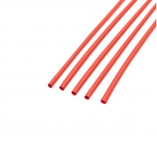 Трубка термоусаживаемая ТУТ нг 3,0/1,5мм, красная, упаковка 50 шт. по 1м REXANT
