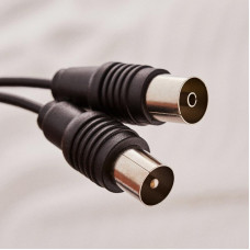 ВЧ-кабель, ТВ-гнездо - ТВ-штекер, 10м, черный REXANT