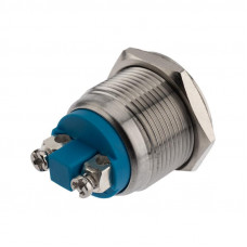 Кнопка антивандальная Ø19 Б/Фикс (2с винт) OFF-(ON) сфера (PBS-28В, A19-A2) REXANT (в упак. 1шт.)