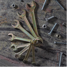 Набор ключей рожковых (6х7-20х22мм), 8 шт, желтый цинк REXANT