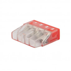 Экспресс-клемма с пастой REXANT СМК 2273-244, 4-проводная 0.5-2.5 мм², прозрачная, блистер (5 шт./уп.)