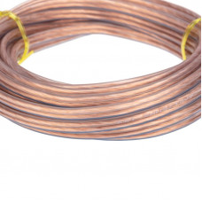 Кабель акустический 2х0,75мм², прозрачный BLUELINE, мини-бухта 5м REXANT