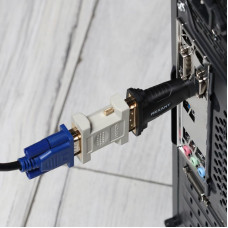 Переходник штекер HDMI - гнездо DVI-I REXANT