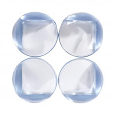 Накладки-протекторы для мебели круглые прозрачные 43x43x24мм (4 шт/уп) HALSA