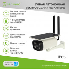 Умная автономная беспроводная 4G камера SECURIC