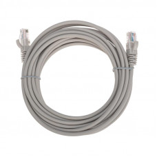 Патч-корд U/UTP, CAT 5e, RJ45-RJ45, 26AWG, LSZH, серый, 5м REXANT