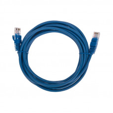 Патч-корд U/UTP, CAT 5e, RJ45-RJ45, 26AWG, LSZH, синий, 3м REXANT