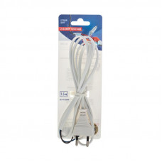 Шнур сетевой 1,5м без розетки белый REXANT