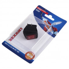 Выключатель клавишный 250V 15А (4с) ON-OFF красный  с подсветкой  ВЛАГОЗАЩИТА  (RWB-507)  REXANT (в упак. 1шт.)