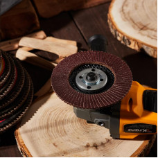 Круг лепестковый торцевой, P100, 115х22,2мм KRANZ